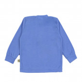 Бебешка памучна блуза "Fun ride" в синьо 2