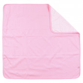 Бебешка двупластова пелена в розово 80 х 80 см 3