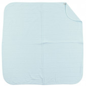 Бебешка ажурена пелена в синьо 80 х 75 см 3