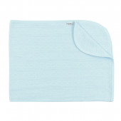 Бебешка ажурена пелена в синьо 80 х 75 см 2