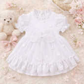 Бебешка рокля с ефирна пандела 2