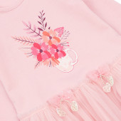 Бебешка рокля "Floral dream" в пудра 2