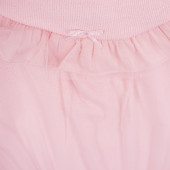 Бебешка рокля от фино плетиво и тюл в розово 3
