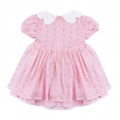 Бебешка рокля от рязана дантела "Кари" 2