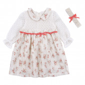 Бебешка рокля с лента за глава "Поли" 2