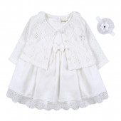 Бебешка рокля с жилетка и аксесоар 2