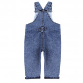 Бебешки дънков гащеризон с мече 4