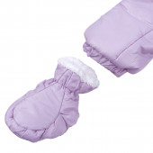 Лилав бебешки ескимос с ръкавички и терлички  6