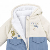 Бебешки космонавт с ръкавички и терлички "It's a boy" в синьо 4