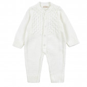 Бебешки гащеризон от плетиво в екрю 2