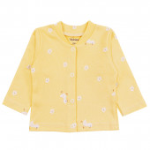 Бебешки памучен комплект в жълто 3