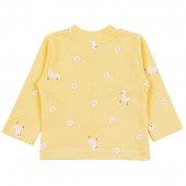 Бебешки памучен комплект в жълто 4