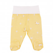 Бебешки памучен комплект в жълто 5