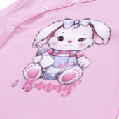 Бебешки комплект "Bunny" в розово 4