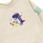 Бебешки комплект "Little dino" в крем и млечна мента 4