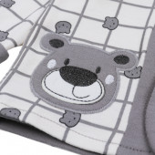 Бебешки комплект от 3 части "Bear" в сиво 7