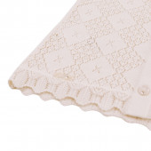 Бебешки комплект от ажурено плетиво в светлобежово 6