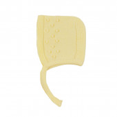 Бебешки комплект от памучно плетиво в жълто 5