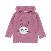 Бебешки комплект от плетиво "Bunny" в пепел от рози 2