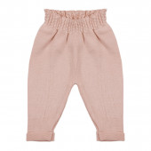 Бебешки комплект от плетиво с къдрички 3