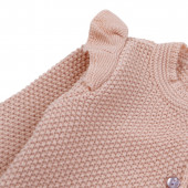 Бебешки комплект от плетиво с къдрички 4