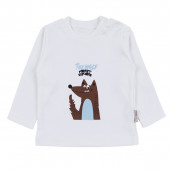 Бебешки памучен комплект от 3 части в светлосиньо 3