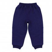 Бебешки памучен комплект от 3 части в тъмносиньо 4