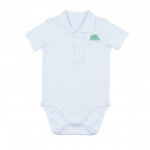 Бебешки комплект за момчета в млечна мента и бяло 2