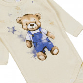 Бебешки комплект от 3 части "Bear" в крем и бежово 4