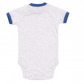 Бебешки летен комплект "Cute dog" в сив меланж 3