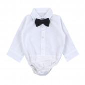 Бебешки официален комплект от 4 части с жилетка в синьо 3