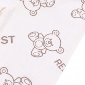 Памучен бебешки комплект от 3 части в графит 6