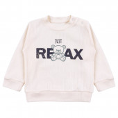 Памучен бебешки комплект от 3 части в бледозелено 4