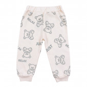 Памучен бебешки комплект от 3 части в бледозелено 5