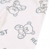 Памучен бебешки комплект от 3 части в бледозелено 6