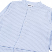 Бебешки памучен комплект "Happy day" в синьо 5