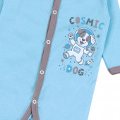 Бебешки памучен ромпър "Cosmic dog" 3