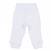 Бебешки панталон с джобчета в бяло 2