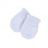 Бебешки подаръчен комплект от плетиво в синьо 3