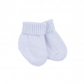 Бебешки подаръчен комплект от плетиво в синьо 4