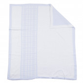 Бебешки подаръчен комплект от плетиво в синьо 7