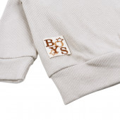 Бебешки рипсен комплект в цвят пясък 4