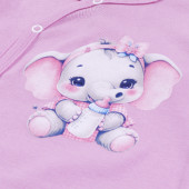 Бебешки памучен ромпър "Baby elephant" 3