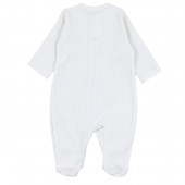 Бебешки ромпър с цип "Hug me" в екрю 3