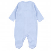 Бебешки ромпър с цип "Hug me" в синьо 3