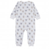 Бебешки ромпър с цип и открити крачета "I love" 2