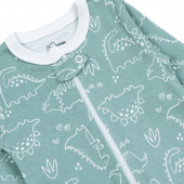 Бебешки ромпър с открити крачета и цип "Little boy" 3