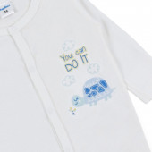 Бебешки ромпър с ръкавичка "You can" за момче 3