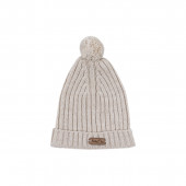 Бебешки ромпър от плетиво с шапка "Soft heat" в бежово 4