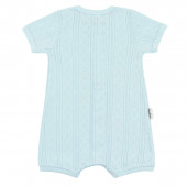 Бебешки ажурен ромпър в синьо 2